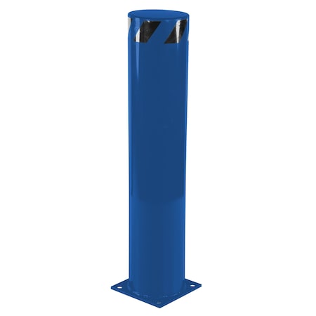 Vestil STEEL PIPE SAFETY BOLLARD 42"X8.5" BLUE BOL-42-8.5-BU